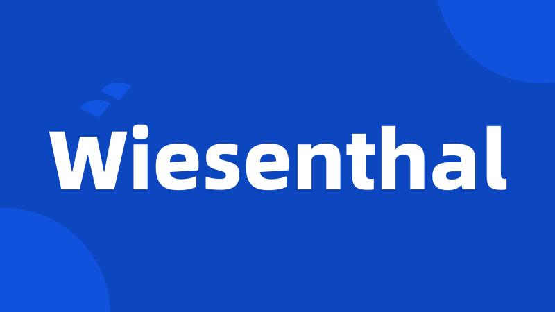 Wiesenthal