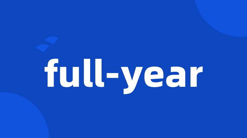 full-year