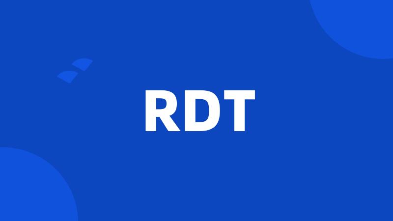 RDT