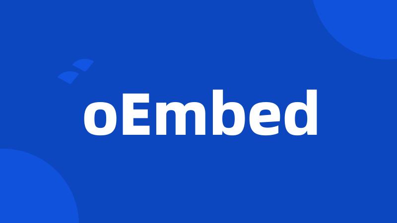 oEmbed