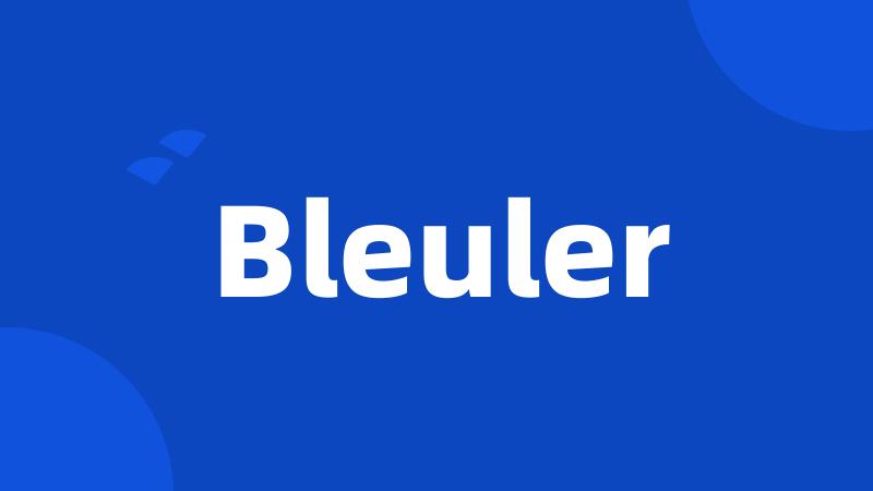 Bleuler