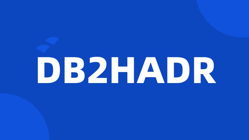 DB2HADR