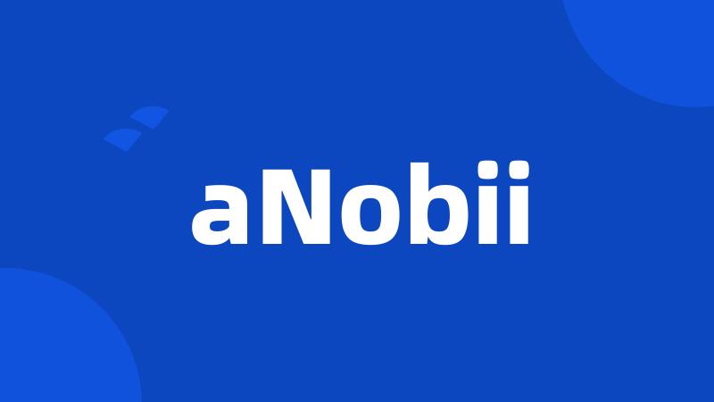 aNobii