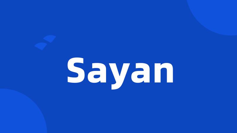 Sayan