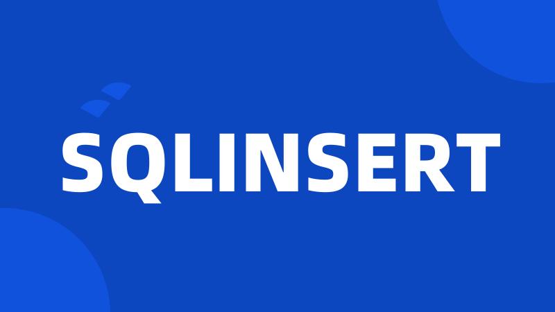 SQLINSERT