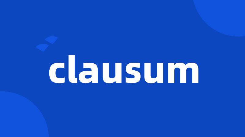 clausum