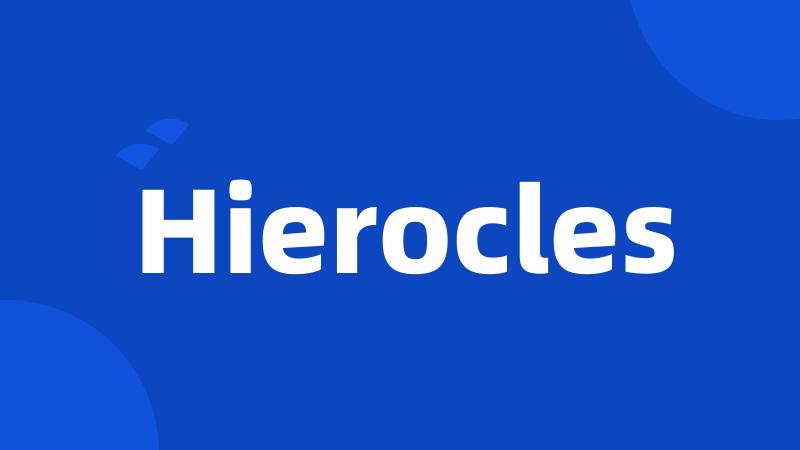 Hierocles