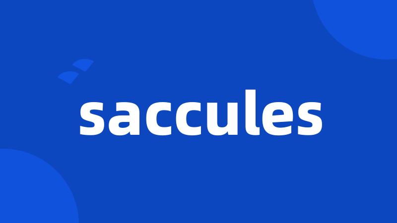 saccules