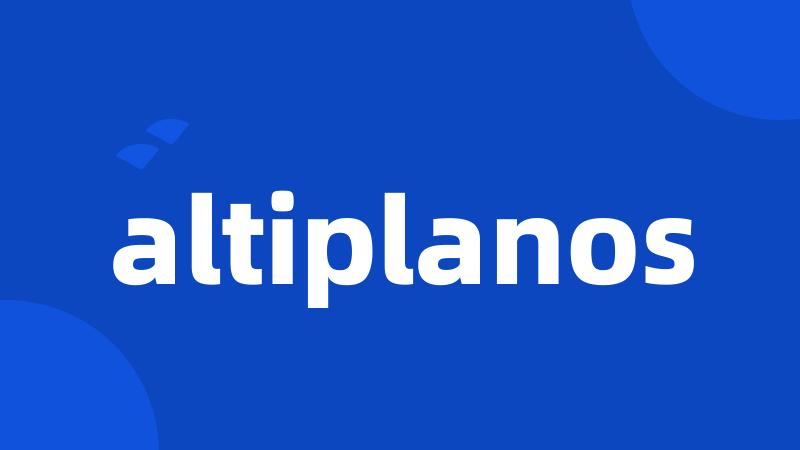 altiplanos