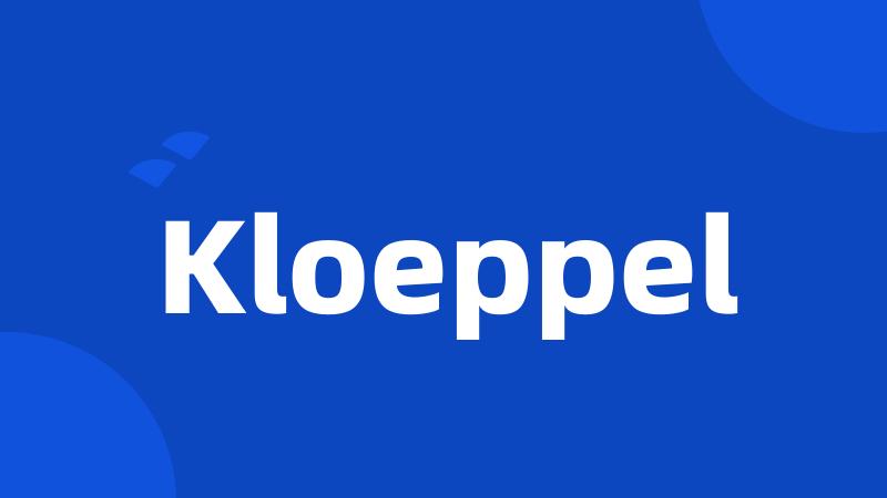 Kloeppel