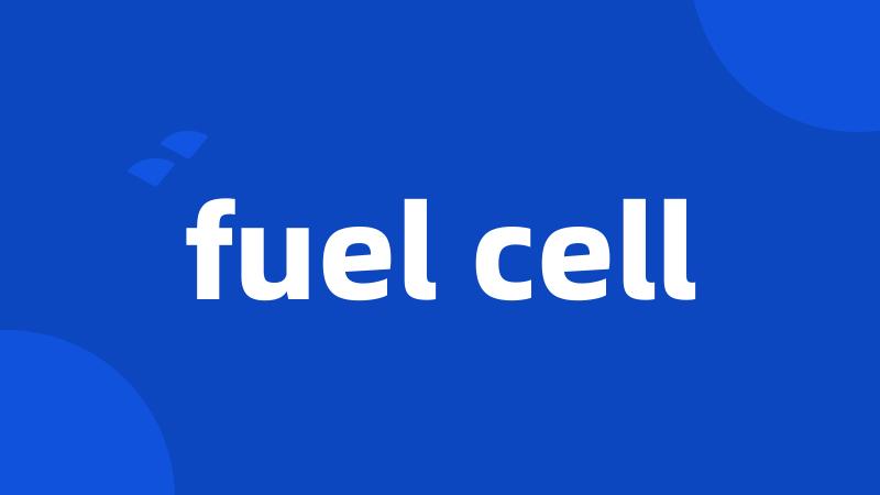 fuel cell