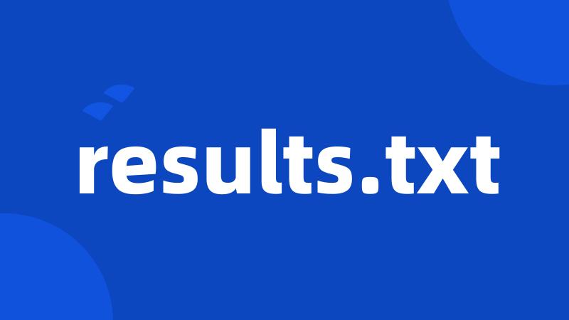 results.txt