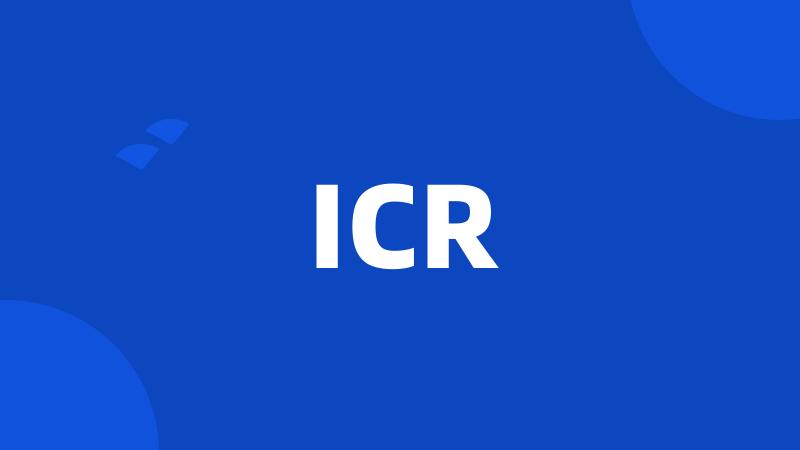 ICR