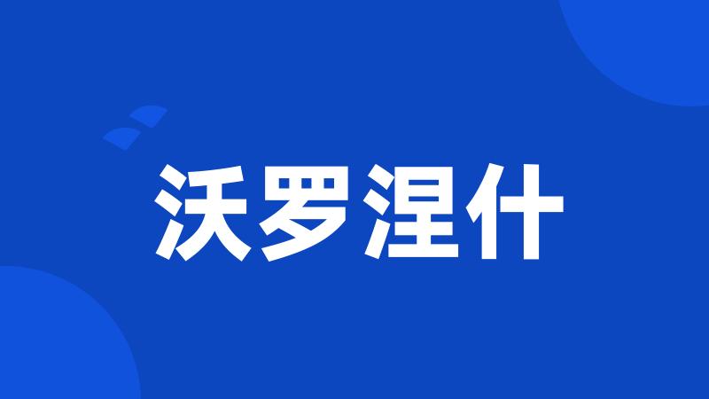 沃罗涅什