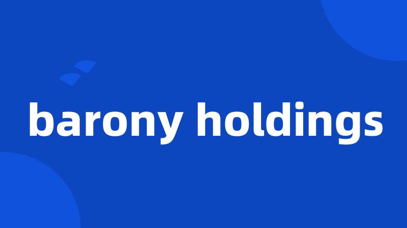 barony holdings