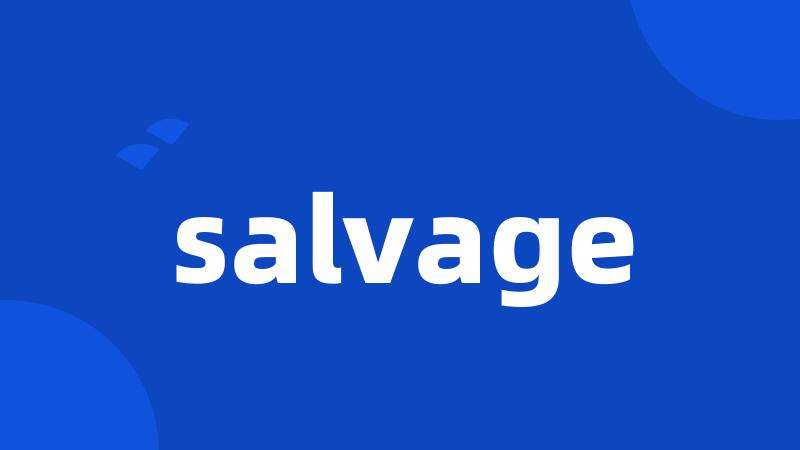 salvage