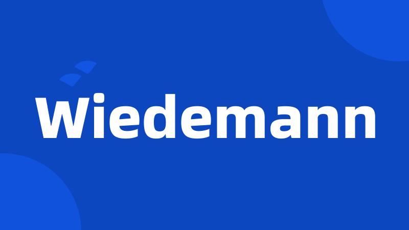 Wiedemann