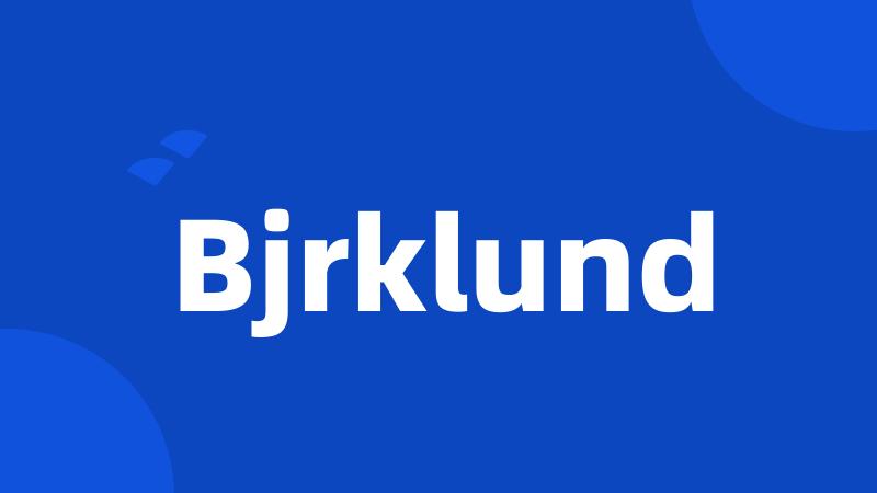 Bjrklund