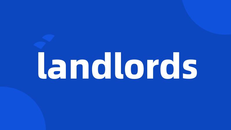 landlords