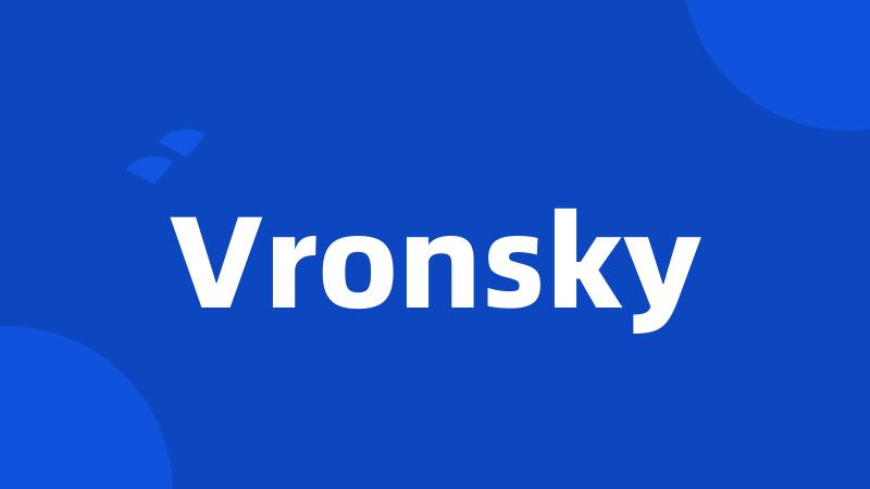 Vronsky