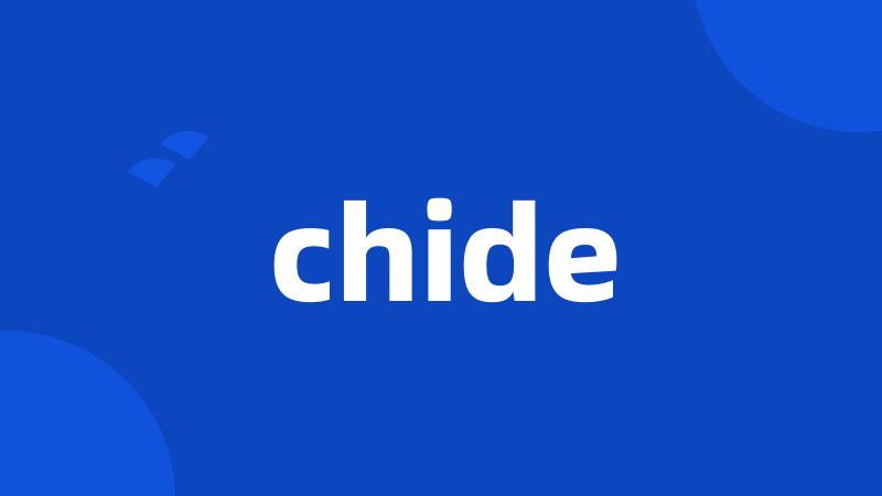 chide