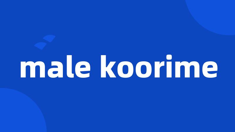 male koorime