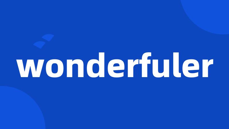 wonderfuler