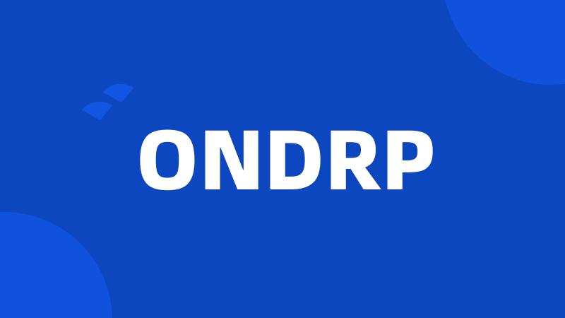 ONDRP