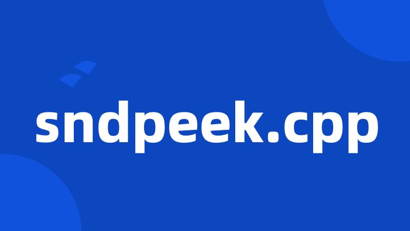 sndpeek.cpp