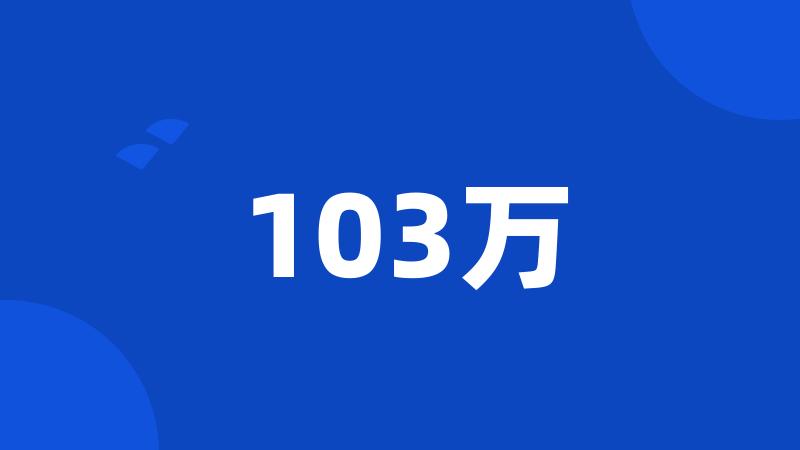 103万