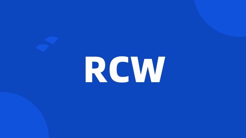 RCW