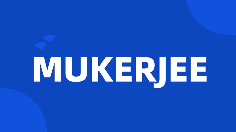 MUKERJEE