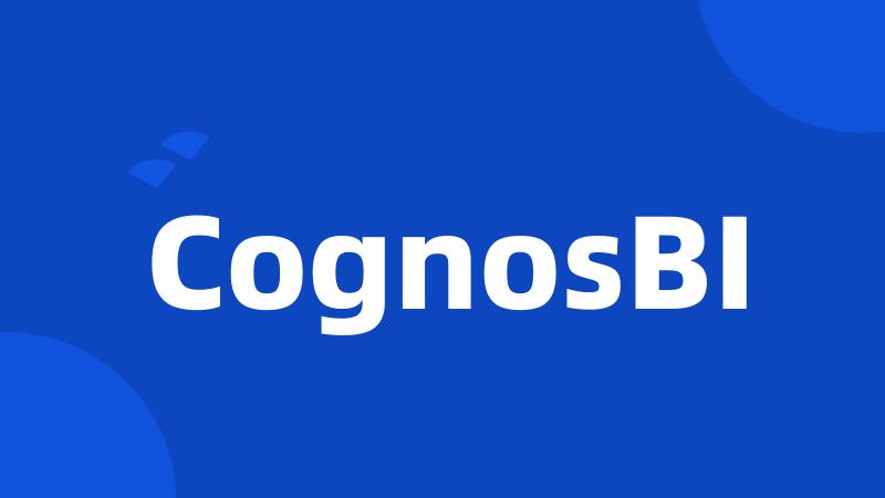 CognosBI