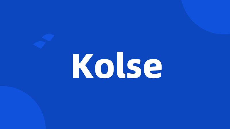 Kolse