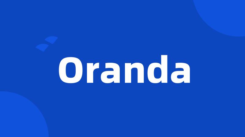 Oranda