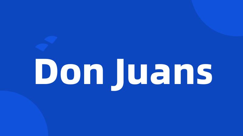 Don Juans