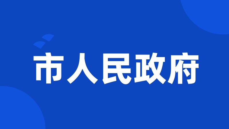 市人民政府