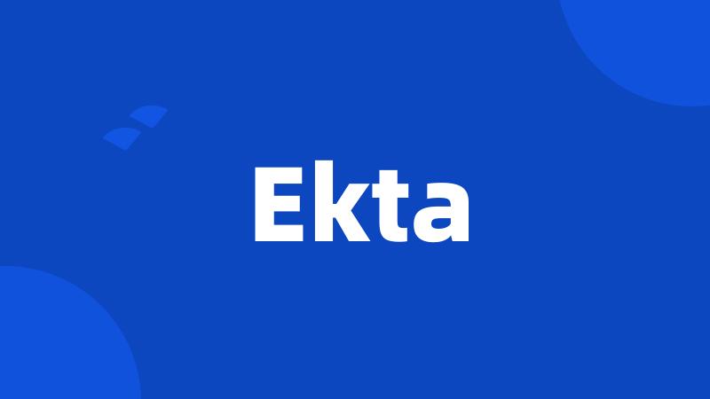 Ekta