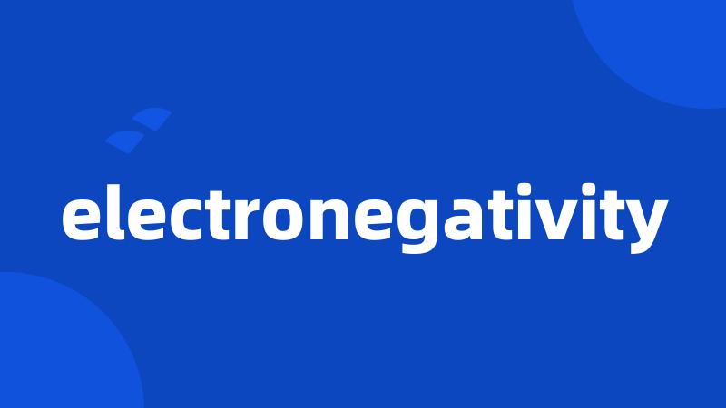 electronegativity