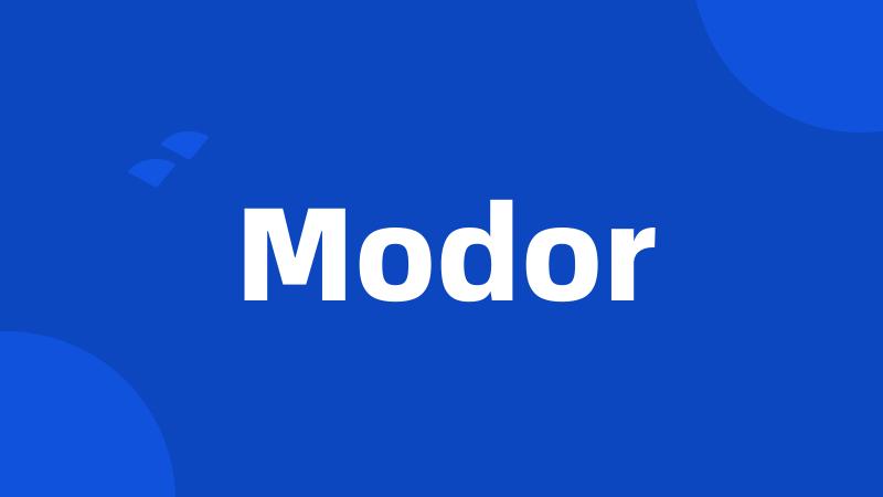 Modor