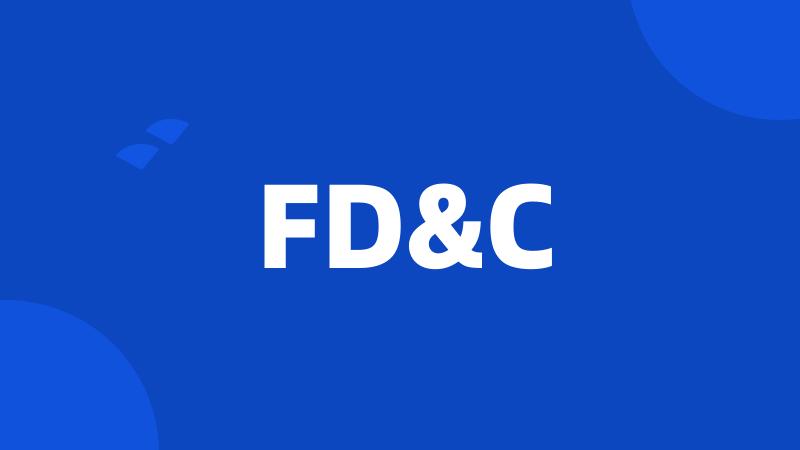 FD&C