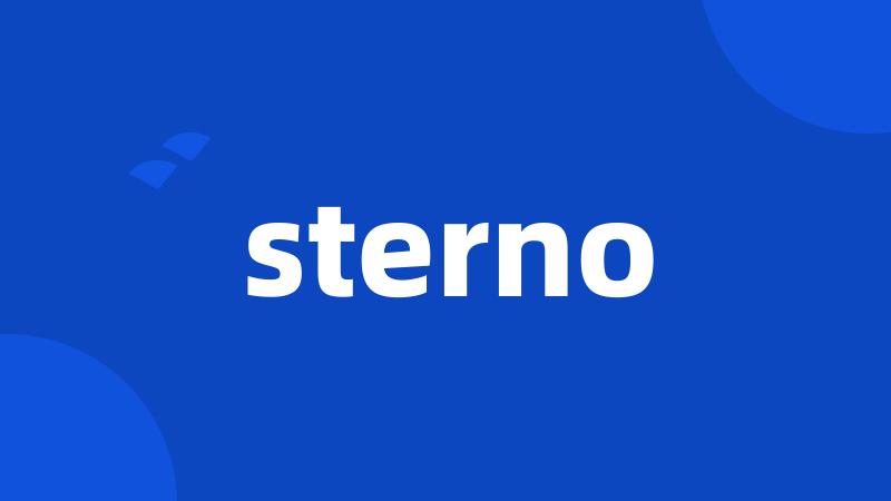 sterno