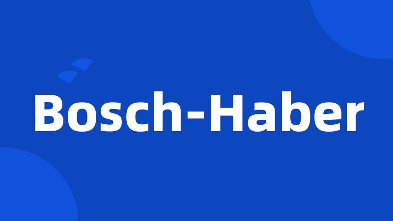 Bosch-Haber