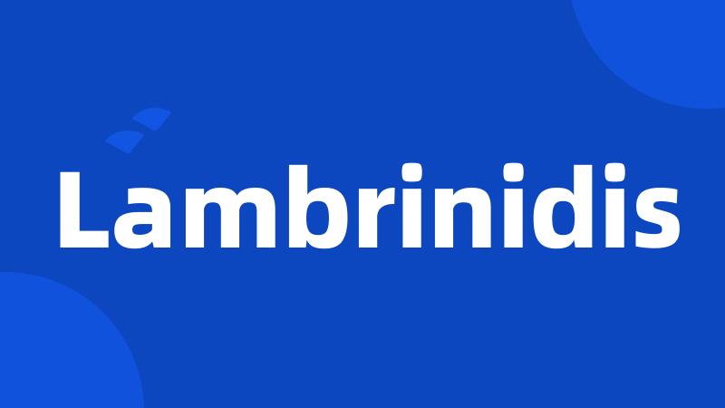 Lambrinidis