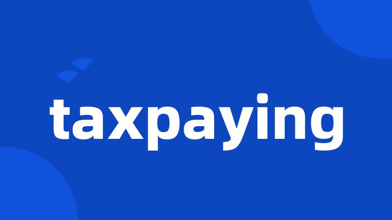 taxpaying