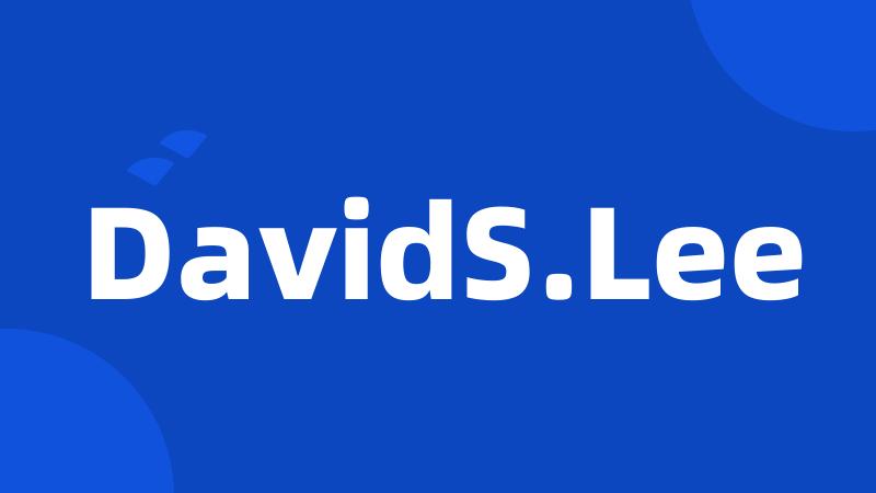 DavidS.Lee