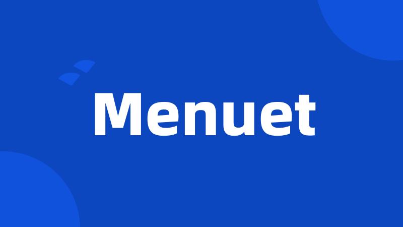 Menuet