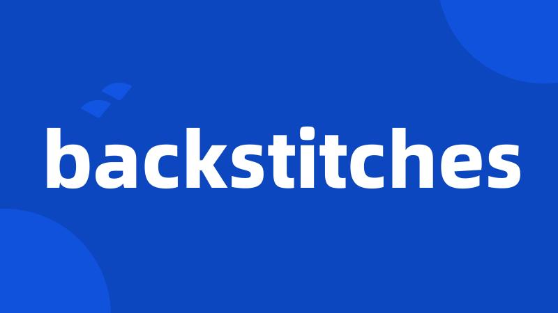 backstitches