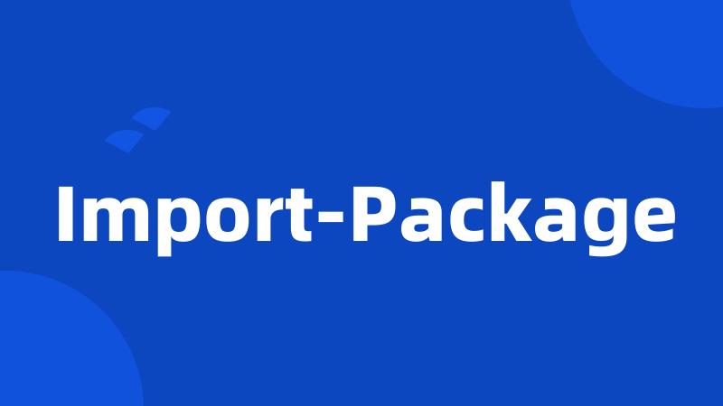 Import-Package