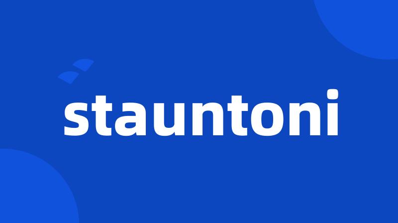 stauntoni